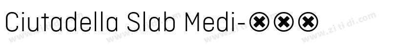 Ciutadella Slab Medi字体转换